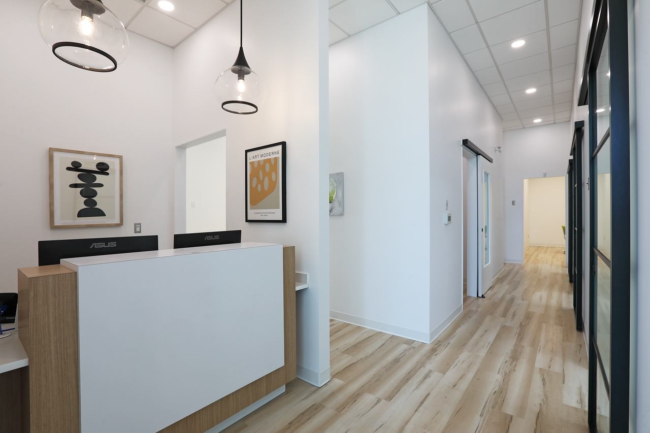 Radiant Dental hallway - Winnipeg dental clinic