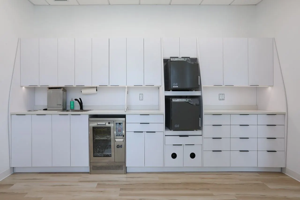 The sterilization centre at Radiant Dental
